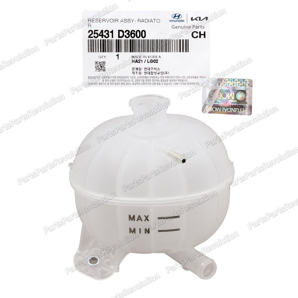 GENUINE Engine Coolant Reservoir Tank for 2016-2021 Hyundai Tucson 25431D3600