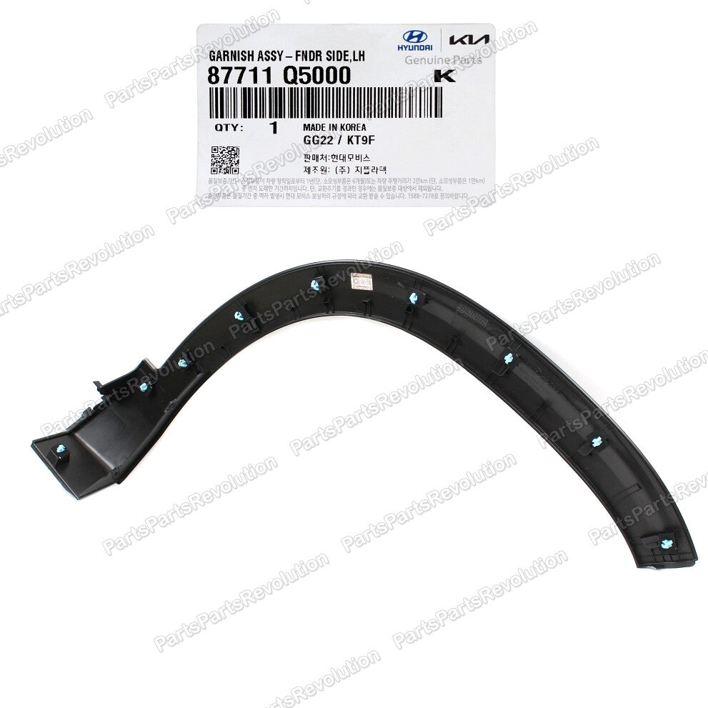 Fender Wheel Molding Side Front Left 87711Q5000 for Kia Seltos 21-23