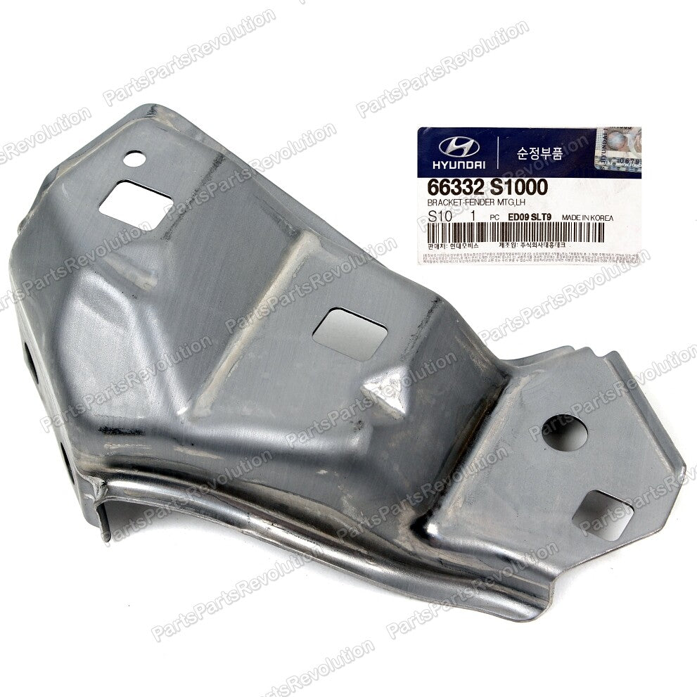 GENUINE Front Bumper Fender Bracket LEFT for 19-20 Hyundai Santa Fe 66332S1000