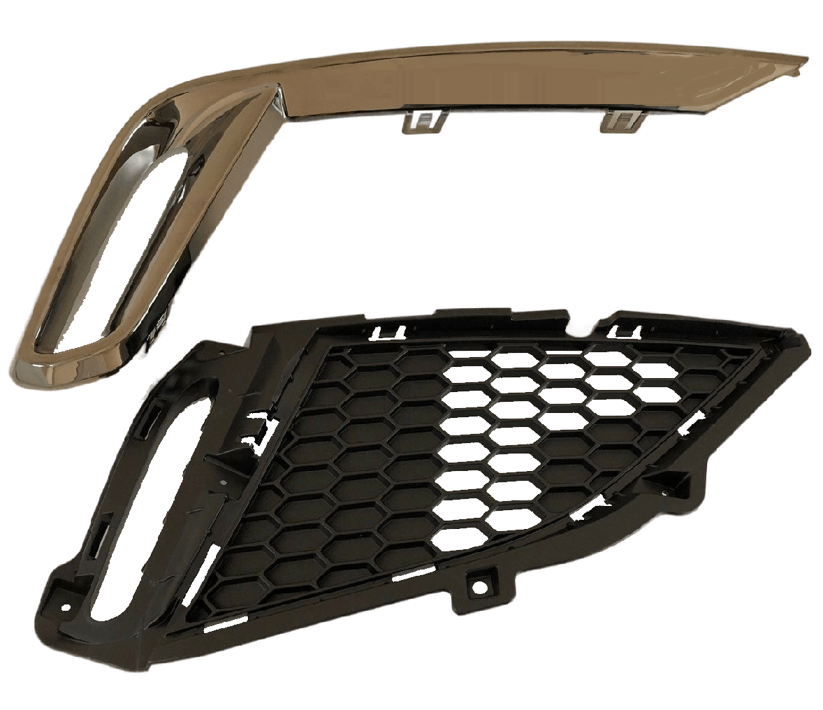 GENUINE Right Side Fog Light Grille & Chrome Molding for Genesis G80 Sport 17-20